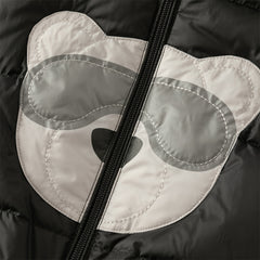 Dave&Bella Toddler Boys Winter Black Cute Windproof Turtle Sleeveless Down Vests Tops