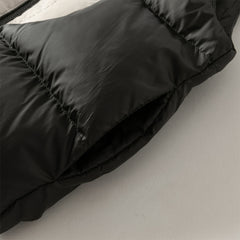 Dave&Bella Toddler Boys Winter Black Cute Windproof Turtle Sleeveless Down Vests Tops