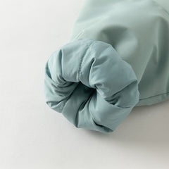 Dave&Bella Toddler Girls/Boys Winter Green/Purple Outwear Soft Plush-lined Hooded Coats