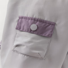 Dave&Bella Toddler Girls/Boys Winter Green/Purple Outwear Soft Plush-lined Hooded Coats