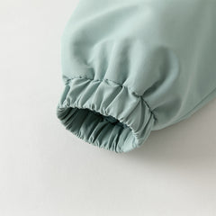 Dave&Bella Toddler Girls/Boys Winter Green/Purple Outwear Soft Plush-lined Hooded Coats