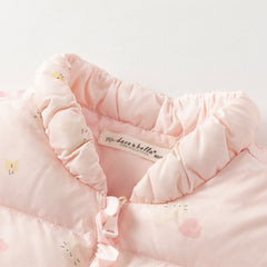 Dave&Bella Toddler Girls Autumn/Winter Sweet Print Waterproof Down Sleeveless Vest