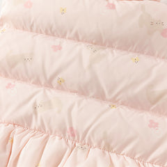 Dave&Bella Toddler Girls Autumn/Winter Sweet Print Waterproof Down Sleeveless Vest