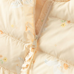 Dave&Bella Toddler Girls Autumn/Winter Sweet Print Waterproof Down Sleeveless Vest