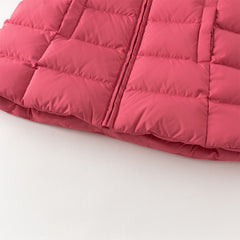 Dave&Bella Toddler Girls Winter Adorable Outwear Mid-length Warm Down Coats(wallet bag)