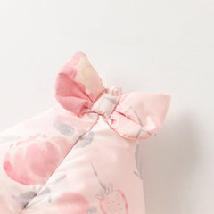 Dave&Bella Toddler Girls Winter Pink Floral Hooded Outdoor Down Coats