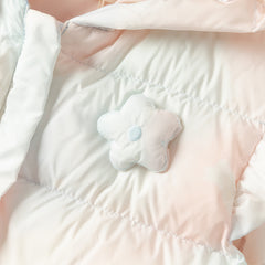 Dave&Bella Toddler Girls Autumn/Winter Adorable Gradient Hooded Waterproof Down Vests