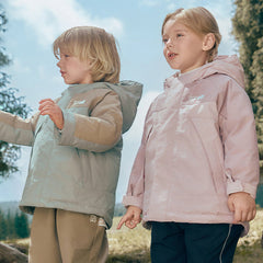 Dave&Bella Kids Girls/Boys Winter Outdoor Windproof Hooded Warm Goose Down Coats