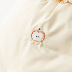 Dave&Bella Toddler Girls Winter Charming Moonlight Yellow Turtle Down Vest Tops