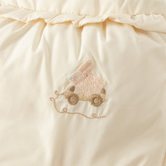 Dave&Bella Toddler Girls Winter Charming Moonlight Yellow Turtle Down Vest Tops