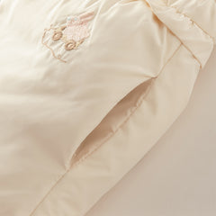 Dave&Bella Toddler Girls Winter Charming Moonlight Yellow Turtle Down Vest Tops