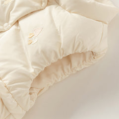 Dave&Bella Toddler Girls Winter Charming Moonlight Yellow Turtle Down Vest Tops