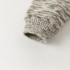 Dave&Bella Kids Boys Classic Coffee Brown Turtle Plush-lined Cozy Sweaters Tops