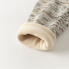 Dave&Bella Kids Boys Classic Coffee Brown Turtle Plush-lined Cozy Sweaters Tops