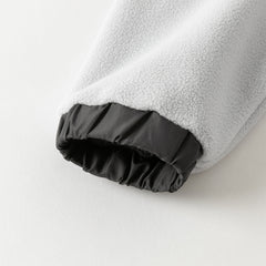 Dave&Bella Toddler Boys Grey Longsleeved Warm Padded Hooded Sweatshirts Tops