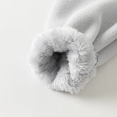 Dave&Bella Toddler Boys Grey Longsleeved Warm Padded Hooded Sweatshirts Tops