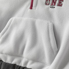 Dave&Bella Toddler Boys Grey Longsleeved Warm Padded Hooded Sweatshirts Tops