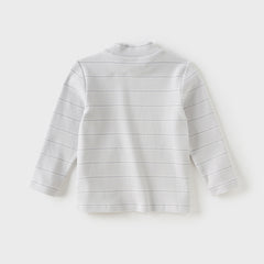 Dave&Bella Toddlerr Girls/Boys Autumn Striped Breathable Cotton Versatile T-shirt Tops