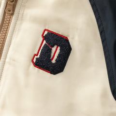 Dave&Bella Toddler Boys Winter Cool Navy Blue Outdoor Outwear Padded Baseball Coats