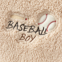 Dave&Bella Toddler Boys Soft Plush Khaki Long-sleeved Warm Pajamas