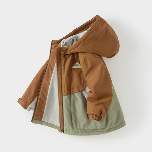 Dave&Bella Kids Girls/Boys Autumn Waterproof Outdoor Hooded Padded Coats