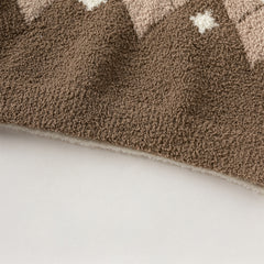 Dave&Bella Toddler Boys Csaul Apricot Turtle Long-sleeved Cozy Sweaters Tops