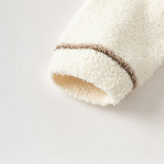 Dave&Bella Toddler Boys Csaul Apricot Turtle Long-sleeved Cozy Sweaters Tops