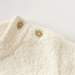 Dave&Bella Toddler Boys Csaul Apricot Turtle Long-sleeved Cozy Sweaters Tops