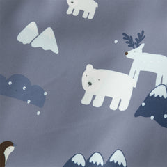 Dave&Bella Toddler Girls/Boys Winter Print Outwear Two-pieces Padded Hooded Coats Sets