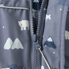 Dave&Bella Toddler Girls/Boys Winter Print Outwear Two-pieces Padded Hooded Coats Sets