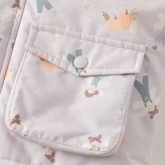 Dave&Bella Toddler Girls/Boys Winter Print Outwear Two-pieces Padded Hooded Coats Sets