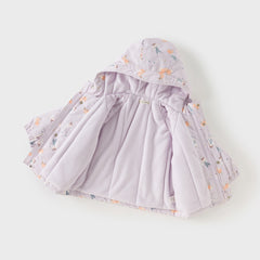 Dave&Bella Toddler Girls/Boys Winter Print Outwear Two-pieces Padded Hooded Coats Sets