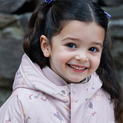 Dave&Bella Toddler Girls/Boys Winter Print Outwear Two-pieces Padded Hooded Coats Sets