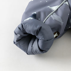 Dave&Bella Toddler Girls/Boys Winter Print Outwear Two-pieces Padded Hooded Coats Sets