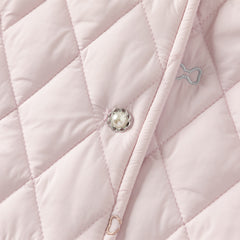 Dave&Bella Toddler Girls Winter Sweet Purple/Beige Outwear Padded Coats