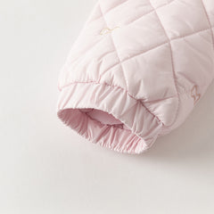 Dave&Bella Toddler Girls Winter Sweet Purple/Beige Outwear Padded Coats