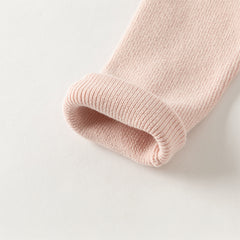 Dave&Bella Kids Girls Winter Elegant Plush Turtle Beige/Grey Pink Pullover Sweaters Tops