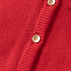 Dave&Bella Toddler Girls Festival Red Long-sleeved Hooded Warm Plush-lined Coats