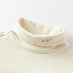 Dave&Bella Kids Girls Autumn Stylish Soft Half Turtleneck T-shirts Tops