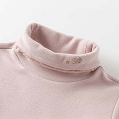 Dave&Bella Kids Girls Autumn Stylish Soft Half Turtleneck T-shirts Tops