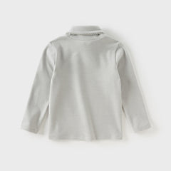 Dave&Bella Kids Girls Autumn Stylish Soft Half Turtleneck T-shirts Tops