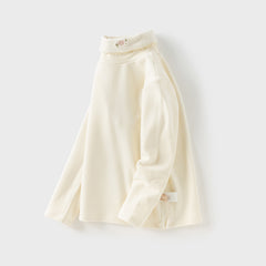 Dave&Bella Kids Girls Autumn Stylish Soft Half Turtleneck T-shirts Tops