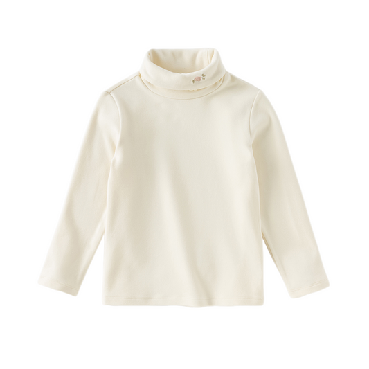 Dave&Bella Kids Girls Autumn Stylish Soft Half Turtleneck T-shirts Tops