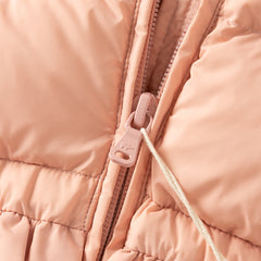 Dave&Bella Toddler Girls Winter Cute Pink Soft Fur-trimmed Outwear Hooded Down Coats