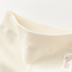 Dave&Bella Toddler Girls Versatile White/Grey Warm Plush-lined Footed Tights Leggings