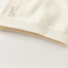 Dave&Bella Toddler Girls Versatile White/Grey Warm Plush-lined Footed Tights Leggings