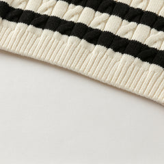 Dave&Bella Kids Boys Autumn Casual Beige Knit Pullover Sweater Tops