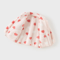 Dave&Bella Toddler Girls/Boys Multi-color&print Turtle Plush Outwear Jackets