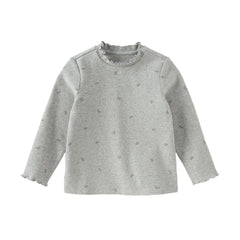 Dave&Bella Toddler Girls Winter Sweet Cotton Print T-shirts Tops