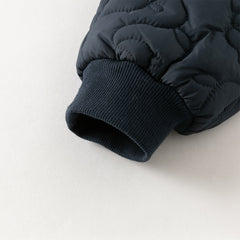 Dave&Bella Toddler Girls Versatile Grey Pink/Navy Blue Cozy Padded Drawstring Pants